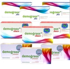 3 DEMOGRASS Pack  clasic, plus premier SUPPLEMENTS 90 CAPS Total 500mg Exp 2026