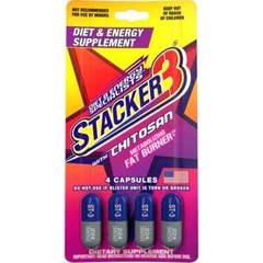 Stacker3 w/ Chitosan – Diet & Energy Supplement, 24 blister carton (96 capsule)