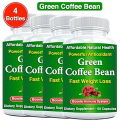 Pure Green Coffee Bean Extract – QUICK WEIGHT LOSS – 1000 mg 240 Diet Capsules