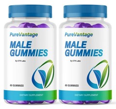 Pure Vantage Male Gummies, Purevantage Gummy for Men 120CT Libido Stamina