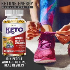 KETO DETOX-WEIGHT LOSS management PLUS VITAMINS Boost Energy & Focus fat burner