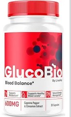 GlucoBio Blood Sugar Balance Heart Health Glycogen Capsules 60 Count 600MG Ex26