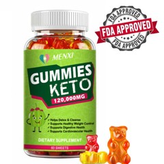 60pcs Keto Gummies Ketone Advanced ACV Weight Loss Fat Burner Dietary Supplement