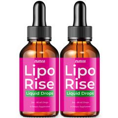 (2 Pack) Lipo Rise Drops for Weight Loss Liporise Digestion Sexy Slim Body (4oz)
