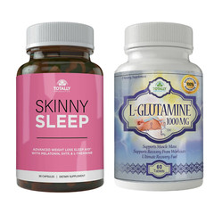 Skinny Sleep Aid Weight Management & L-Glutamine Tablet Muscle Growth Supplement