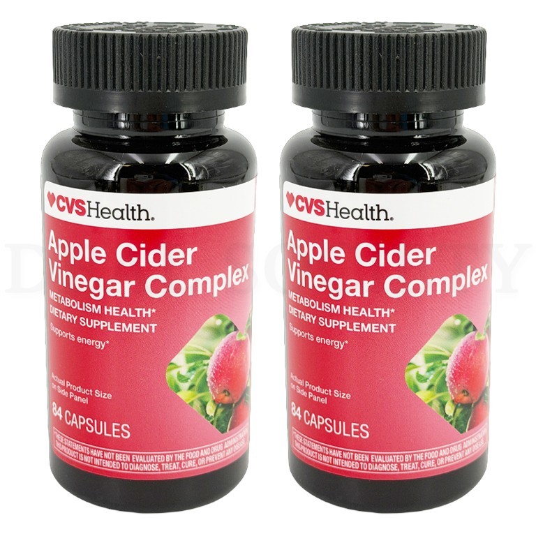 CVS Health Apple Cider Vinegar Complex 84 Capsules Each Lot of 2