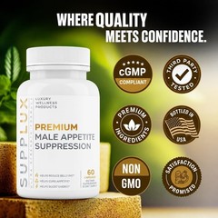 Fat Burner for Men – Appetite Control & Muscle Support – 60 Unflavored Capsules
