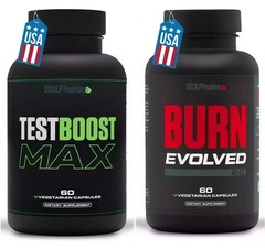 Sculptnation TEST BOOST Max & Burn Evolved Testosterone Strength Weight Loss FS!