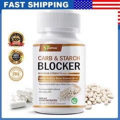 60PCS Fat and Carb Blocker Appetite Suppressant Burn Low Keto Weight Loss Pill
