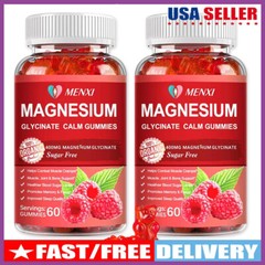 Magnesium Glycinate Gummies High Strength 600mg Stress & Anxiety Relief 60PCS