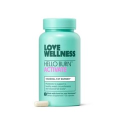 Love Wellness Hello Burn Activate Visceral Fat Burner Vegan Dietary Supplements