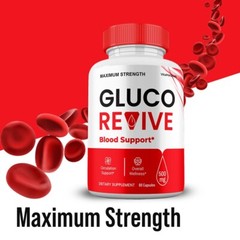 Gluco Revive Blood Support Capsules, All Natural Supplement (3 Pack)