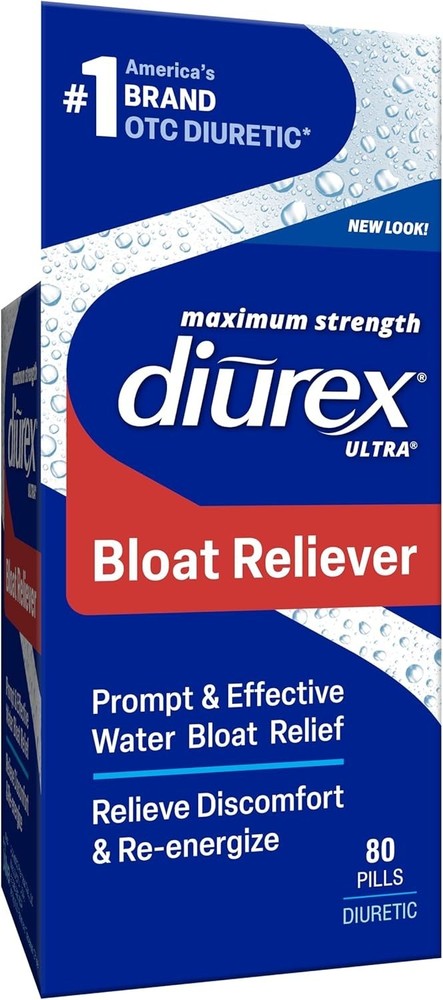 Diurex Ultra Water Pills 80 Count – Relieves Bloating & Water Weight
