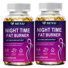 2Bottles Night Time Fat Burner Supplement Weight Loss Appetite Suppressant Detox