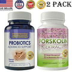 Probiotics Digestive Support Supplement & Forskolin Extract Weight Management