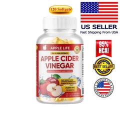 360 Pure APPLE CIDER VINEGAR ACV 20,000MG PURE WEIGHT LOSS FAT BURNER Diet Soft