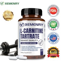 L-Carnitine Tartrate 1500mg – Weight Loss, Fat Burner, Energy,Metabolism Booster