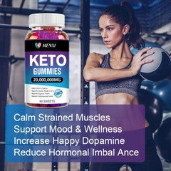 60PCS Keto Acv Gummies Weight Loss Appetite Suppressant Liver Detox Fat Burner