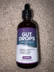 Lot of 9 Gut Drops Weight Loss Supplement Gut Health Support Drops 2oz Exp 4/27