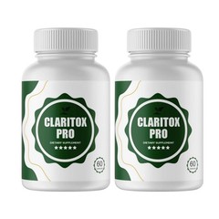 2-Pack Claritox Pro Diet Pills, Natural Formula, Vegan- 120 Capsules
