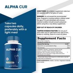 Alpha Cur Capsules, Nerve Health Formula, AlphaCur Supplement (5 Pack)