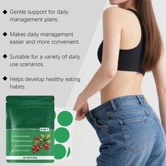 30 Pieces Berberine Patches,1 Month Supply, Metabolism Boosting Patches