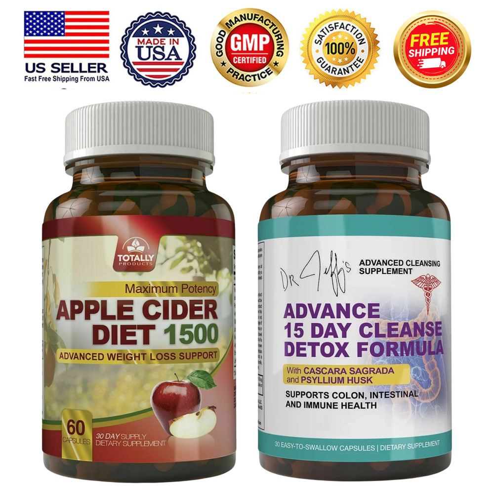 Apple Cider Vinegar 1500mg Weight Management & Colon Support Immune Supplement