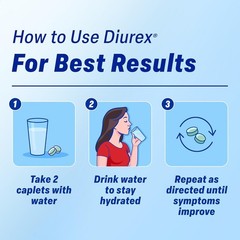 Diurex Ultra Re-Energizing Water Pills 80 Count Water Bloat Relief Diuretic