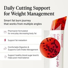 Foodology Cutting Jelly 10Sticks,Garcinia Cambogia,Pomegranate,Digestive Support