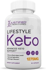 Justified Labs Keto Pills 1275mg 2 Pack | ACV Olive Oil Green Tea | 120 Caps