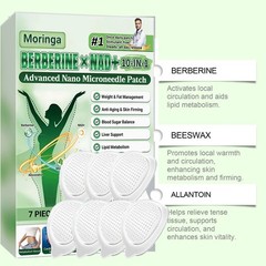 50% OFF Moringa Berberine x NAD+ 10-in-1 Advanced Nano Microneedle Patches New**