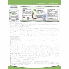 Coconut Colon Detox Cleanse & African Mango Weight Loss Fat Burn Capsules Combo