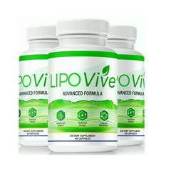 (3 Pack) LipoVive Capsules Weight Loss Pills to Help Burn Excess Belly Fat Fast