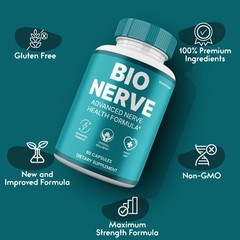 BioNerve Capsules, Max Strength, Bio Nerve Pills For Nerve Health (2 Pack)