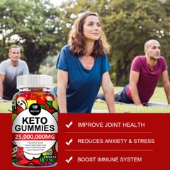 Keto ACV BHB Gummies For Fat Burn Weight Loss Detox Keto Diet Pills 60 Pcs Gummy