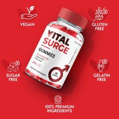 Vital Surge Gummies For Men, VitalSurge Max Strength Formula (2 Pack)