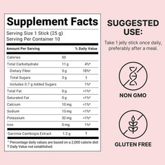 FOODOLOGY Coleology Cutting Jelly 25g 10 Sticks Healthy Weight Loss Supplements