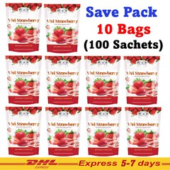 10X Vivi Plus Strawberry Mix Collagen Radiance Skin Weight Loss Anti Aging Diet