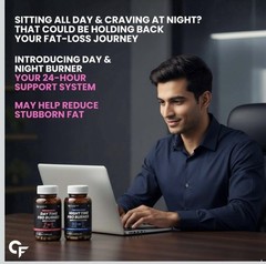 Carbamide Forte Day & Night Fat Burner for Weight Loss for Men & Women