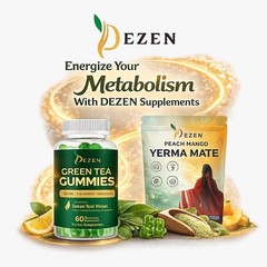 Yerba Mate Drink Mix Tea + Green Tea Gummies Combo for Weight Loss & Fat Burning