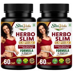 Slimveda Herbo Slim Capsules Support Weight Management Healthy Metabolism 120ct