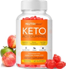 Keto ACV Gummies – Sugar-Free Gluten Free Super Apple Cider Vinegar 60 GUMMIES