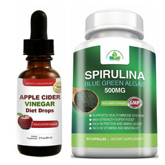 Apple Cider Vinegar Weight Management and Spirulina Immune Support Supplement
