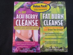 Applied Nutrition 14-Day Acai Berry Cleanse & Fat Burn Cleanse 56 Tablets Each