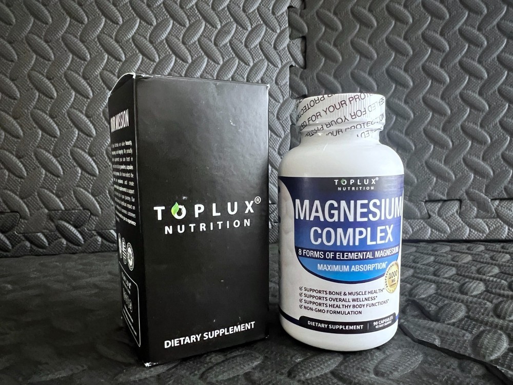 Magnesium Complex Supplement 8 Elemental 1000mg Glycinate Citrate 90 capsules
