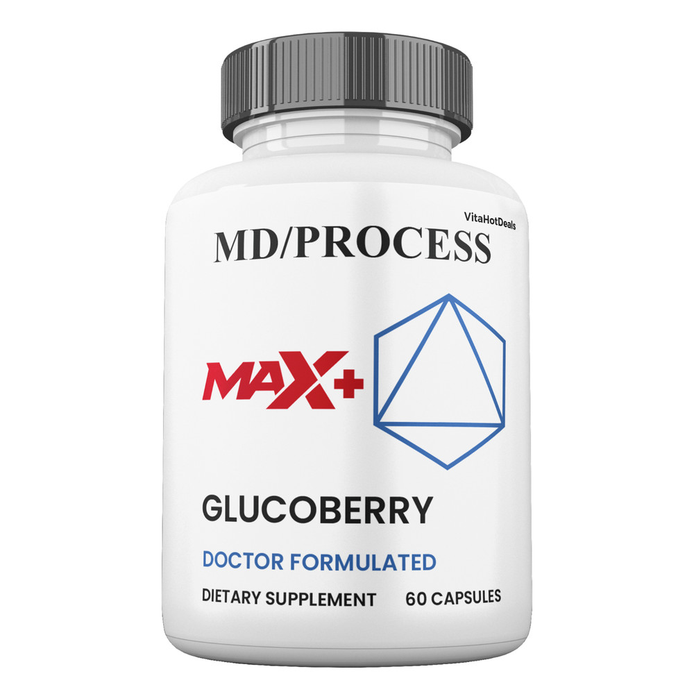 Glucoberry Max + Blood Sugar Support Formula, 2x Higher Potency (1 Pack)