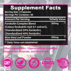 Forskolin Maximum Strength Pure 300 Mg Fast Results Forskolin Extract