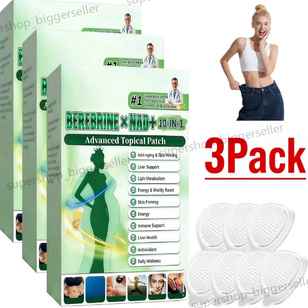 3Box Moringa Berberine 10-in-1 Advanced Nano Microneedle Patch (7pcs/box)