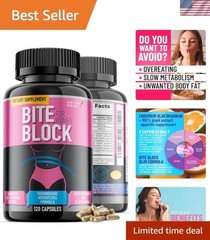 Bite Block Women’s Weight Loss Capsules: Carb Blocker & Thermogenic Boost – 240