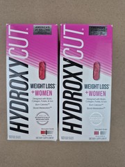 LOT OF (2) Hydroxycut Women Weight Loss Supplement 60 ct EXP 01/2027